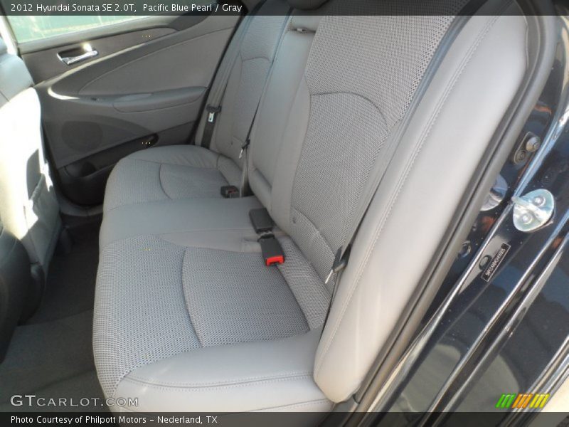 Pacific Blue Pearl / Gray 2012 Hyundai Sonata SE 2.0T