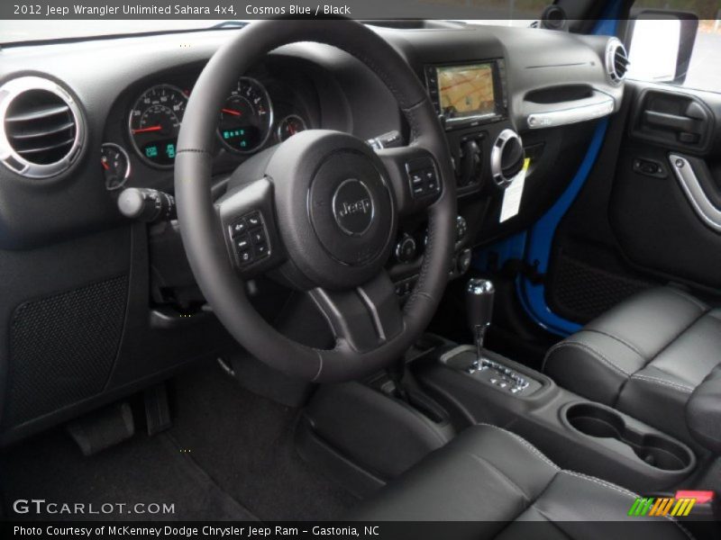 Cosmos Blue / Black 2012 Jeep Wrangler Unlimited Sahara 4x4