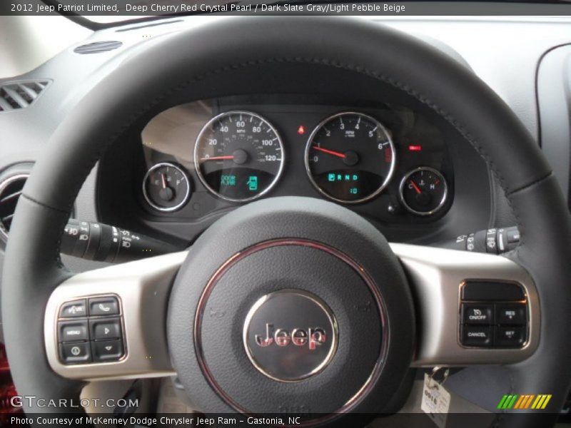Deep Cherry Red Crystal Pearl / Dark Slate Gray/Light Pebble Beige 2012 Jeep Patriot Limited
