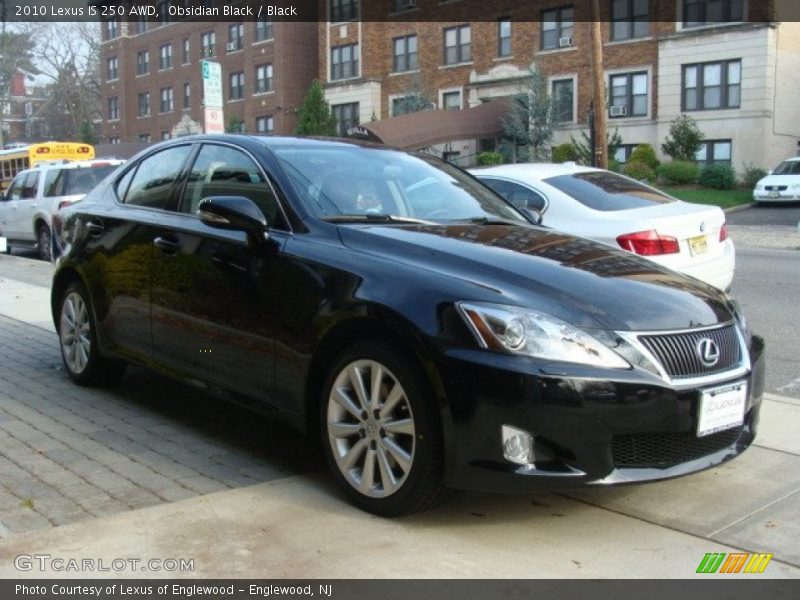 Obsidian Black / Black 2010 Lexus IS 250 AWD