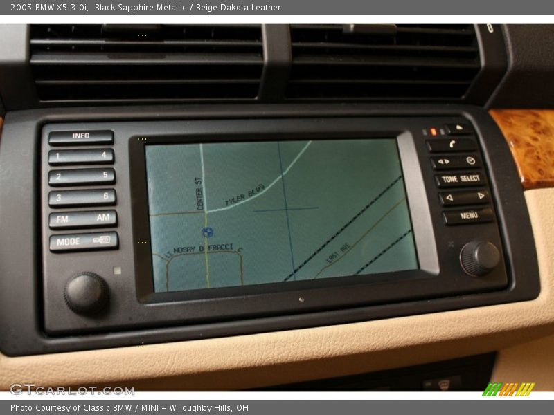 Black Sapphire Metallic / Beige Dakota Leather 2005 BMW X5 3.0i