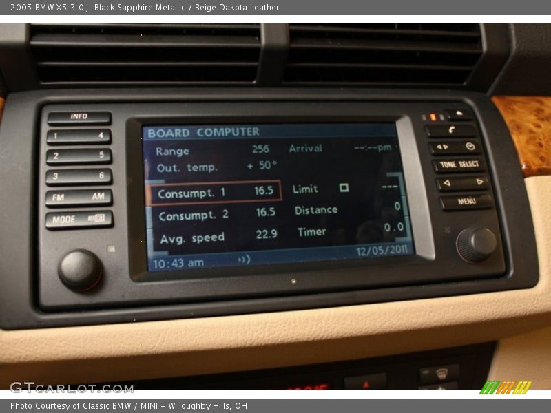 Black Sapphire Metallic / Beige Dakota Leather 2005 BMW X5 3.0i