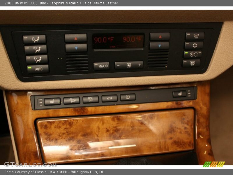 Black Sapphire Metallic / Beige Dakota Leather 2005 BMW X5 3.0i