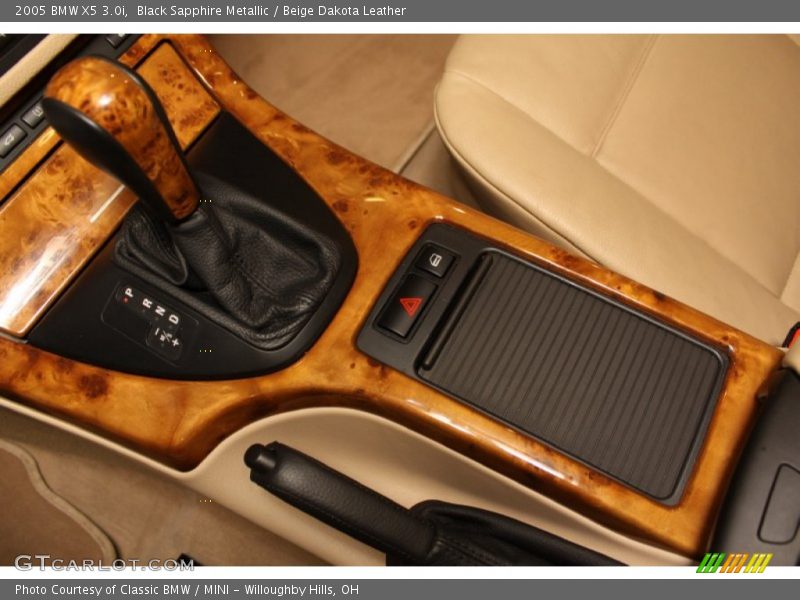 Black Sapphire Metallic / Beige Dakota Leather 2005 BMW X5 3.0i
