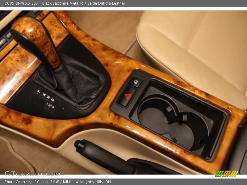Black Sapphire Metallic / Beige Dakota Leather 2005 BMW X5 3.0i