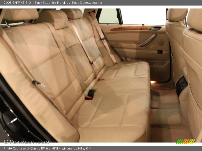 Black Sapphire Metallic / Beige Dakota Leather 2005 BMW X5 3.0i