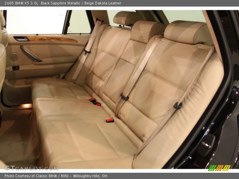 Black Sapphire Metallic / Beige Dakota Leather 2005 BMW X5 3.0i