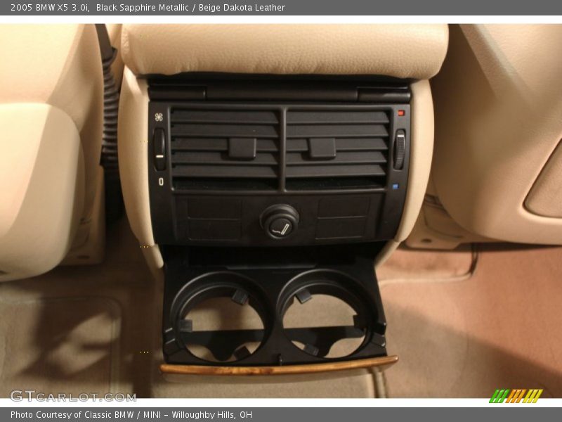 Black Sapphire Metallic / Beige Dakota Leather 2005 BMW X5 3.0i