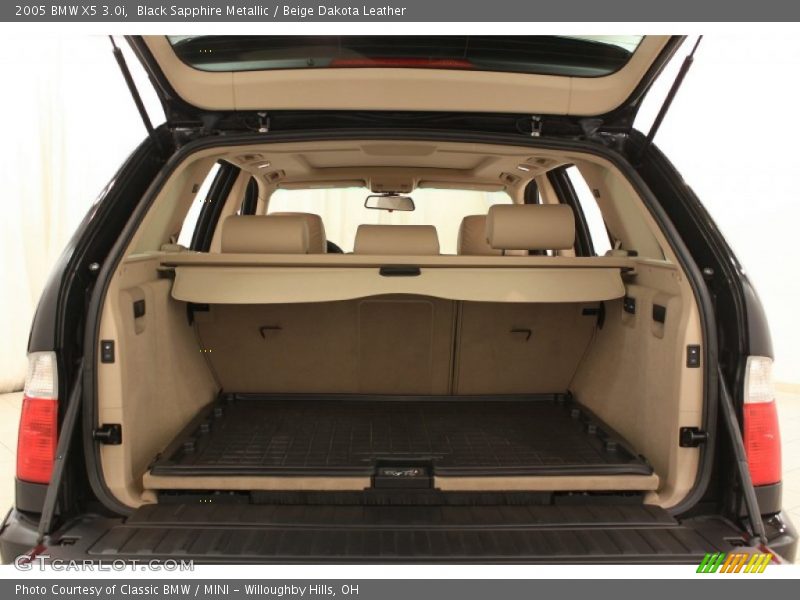 Black Sapphire Metallic / Beige Dakota Leather 2005 BMW X5 3.0i