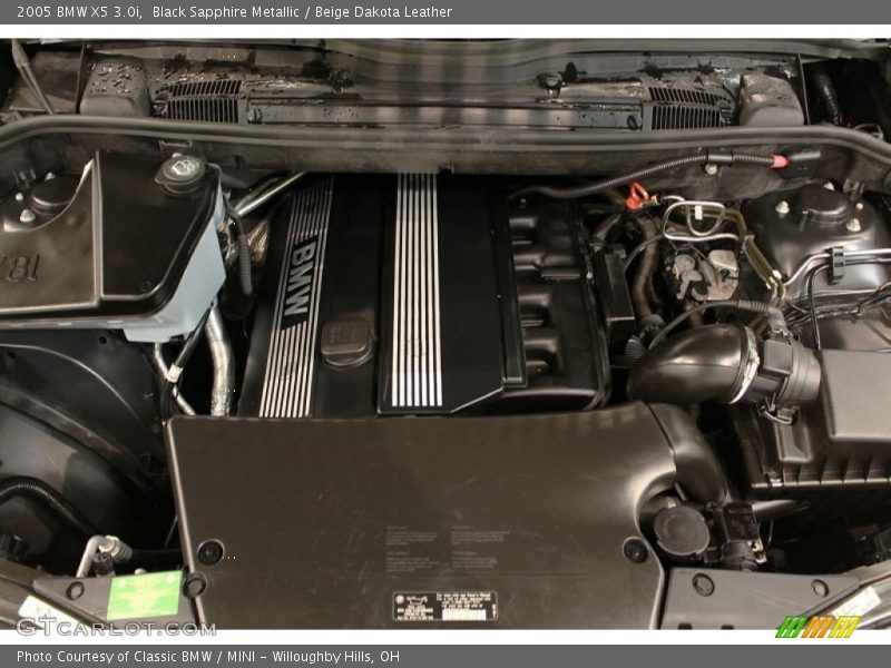 Black Sapphire Metallic / Beige Dakota Leather 2005 BMW X5 3.0i