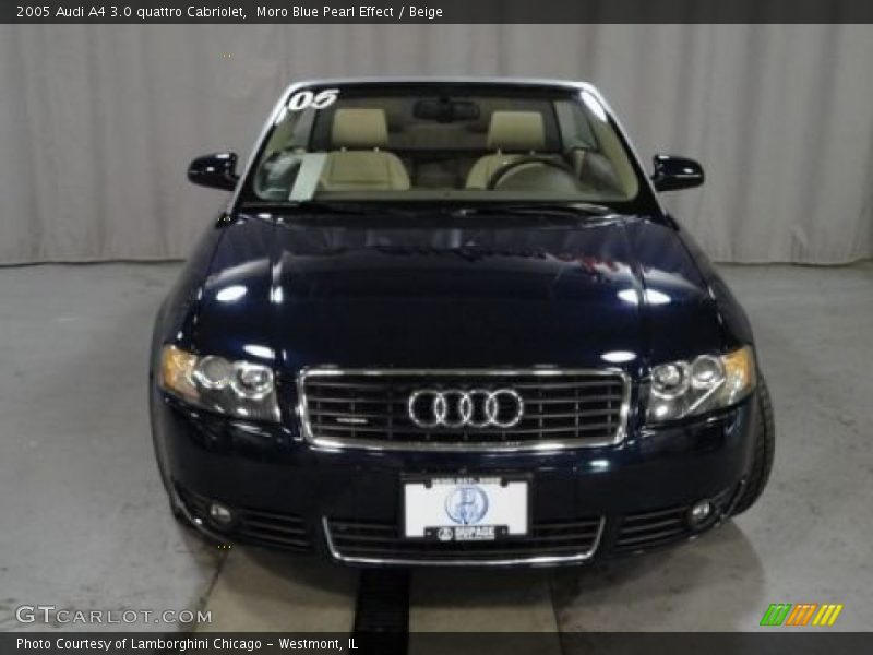 Moro Blue Pearl Effect / Beige 2005 Audi A4 3.0 quattro Cabriolet