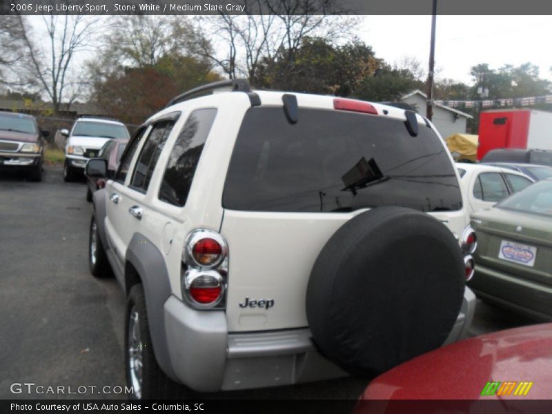 Stone White / Medium Slate Gray 2006 Jeep Liberty Sport