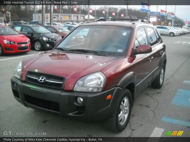 Mesa Red / Gray 2006 Hyundai Tucson GLS V6 4x4