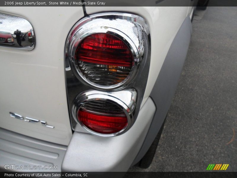 Stone White / Medium Slate Gray 2006 Jeep Liberty Sport