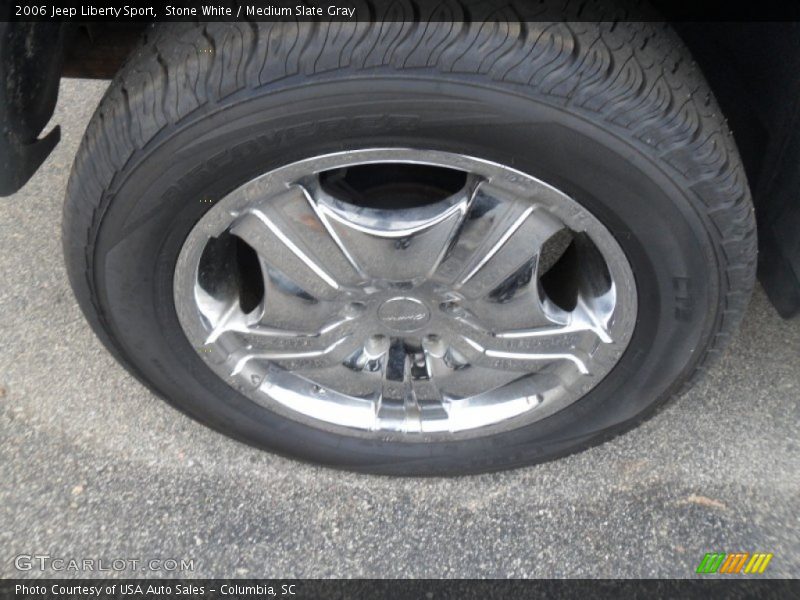 Stone White / Medium Slate Gray 2006 Jeep Liberty Sport