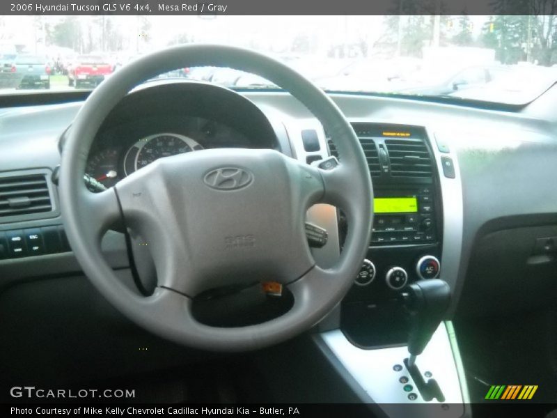 Mesa Red / Gray 2006 Hyundai Tucson GLS V6 4x4