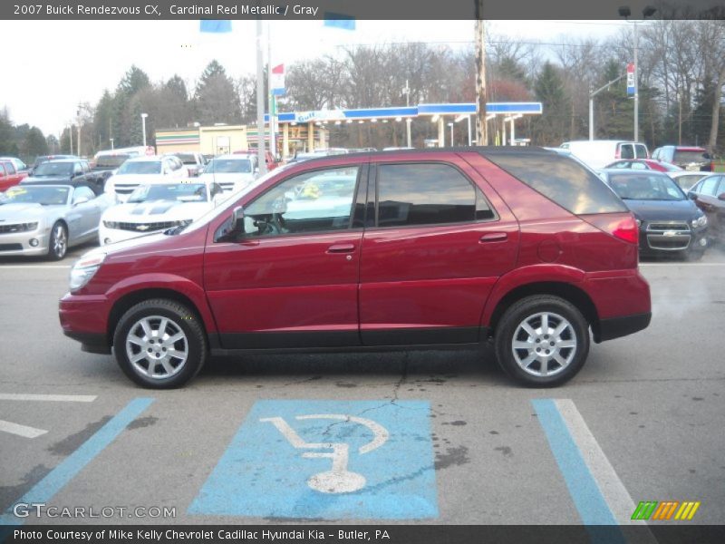 Cardinal Red Metallic / Gray 2007 Buick Rendezvous CX