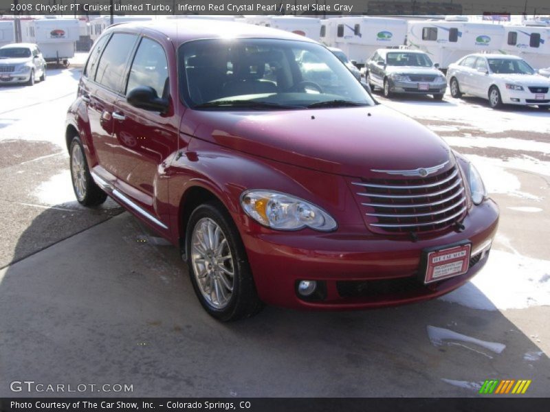Inferno Red Crystal Pearl / Pastel Slate Gray 2008 Chrysler PT Cruiser Limited Turbo