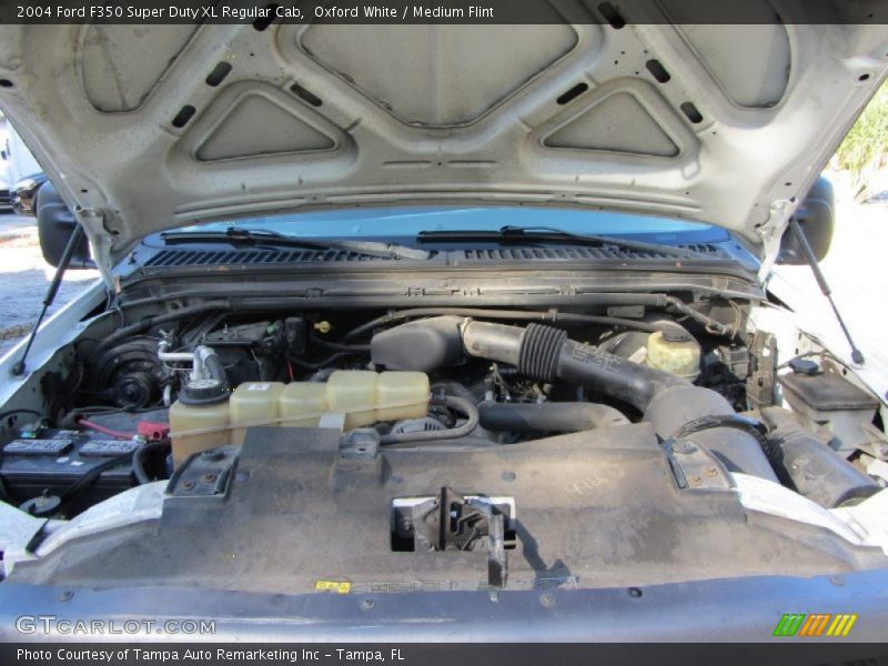 Oxford White / Medium Flint 2004 Ford F350 Super Duty XL Regular Cab