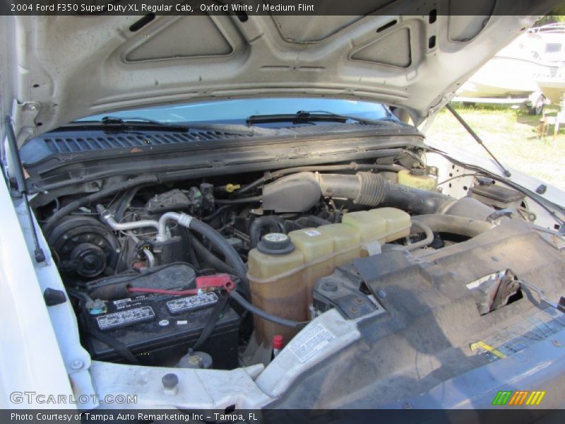 Oxford White / Medium Flint 2004 Ford F350 Super Duty XL Regular Cab
