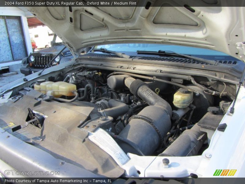 Oxford White / Medium Flint 2004 Ford F350 Super Duty XL Regular Cab