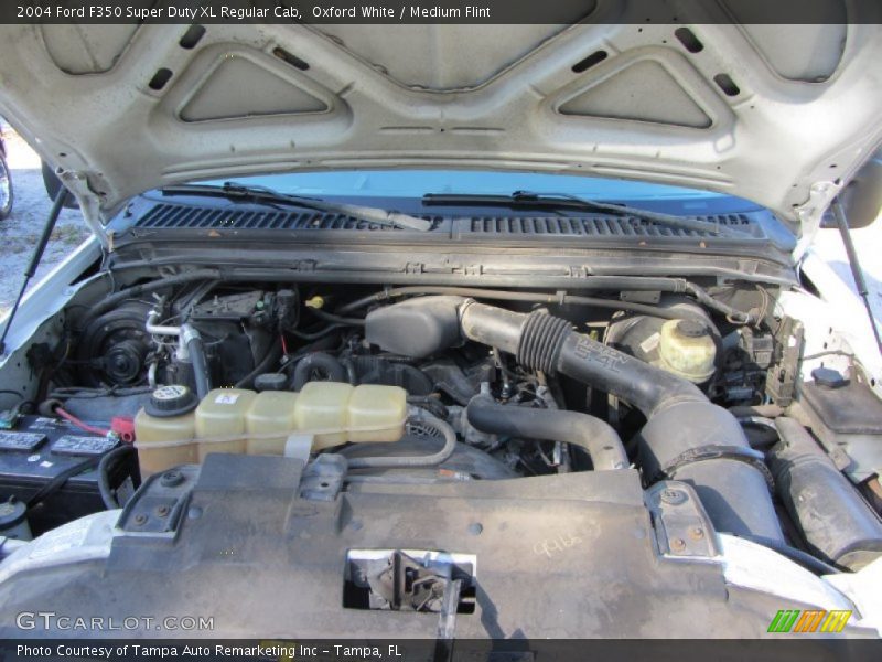 Oxford White / Medium Flint 2004 Ford F350 Super Duty XL Regular Cab