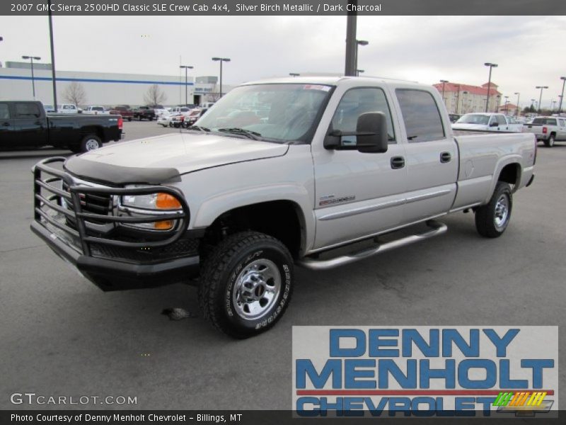 Silver Birch Metallic / Dark Charcoal 2007 GMC Sierra 2500HD Classic SLE Crew Cab 4x4