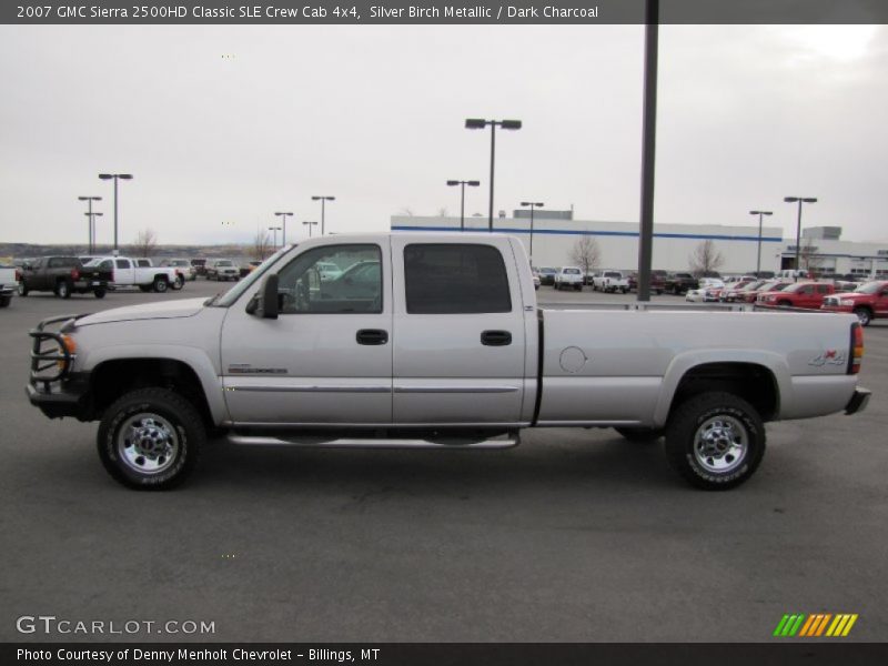 Silver Birch Metallic / Dark Charcoal 2007 GMC Sierra 2500HD Classic SLE Crew Cab 4x4