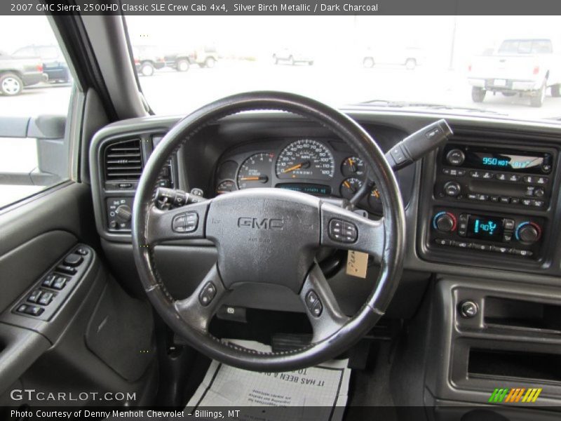 Silver Birch Metallic / Dark Charcoal 2007 GMC Sierra 2500HD Classic SLE Crew Cab 4x4