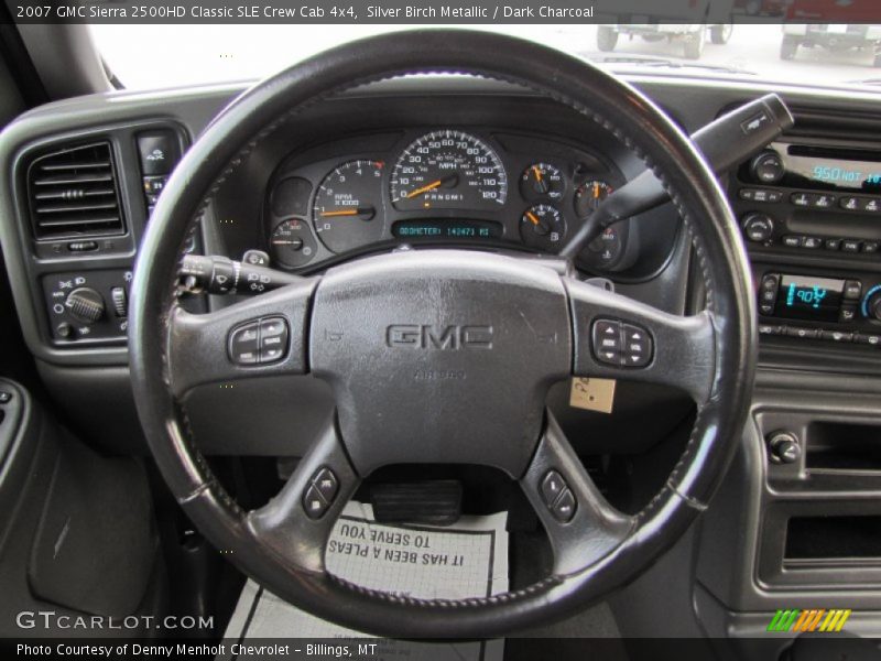 Silver Birch Metallic / Dark Charcoal 2007 GMC Sierra 2500HD Classic SLE Crew Cab 4x4