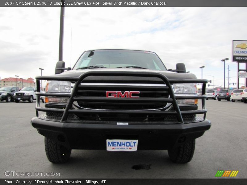 Silver Birch Metallic / Dark Charcoal 2007 GMC Sierra 2500HD Classic SLE Crew Cab 4x4