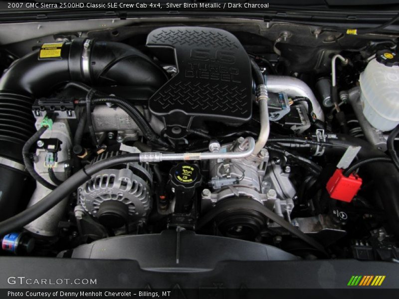 Silver Birch Metallic / Dark Charcoal 2007 GMC Sierra 2500HD Classic SLE Crew Cab 4x4