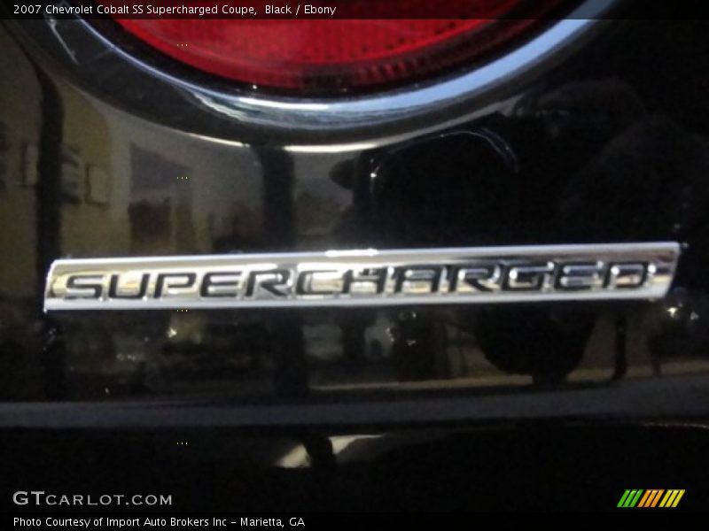 Black / Ebony 2007 Chevrolet Cobalt SS Supercharged Coupe