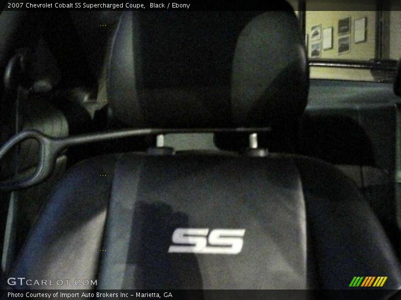 Black / Ebony 2007 Chevrolet Cobalt SS Supercharged Coupe