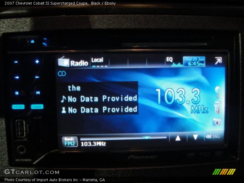 Black / Ebony 2007 Chevrolet Cobalt SS Supercharged Coupe