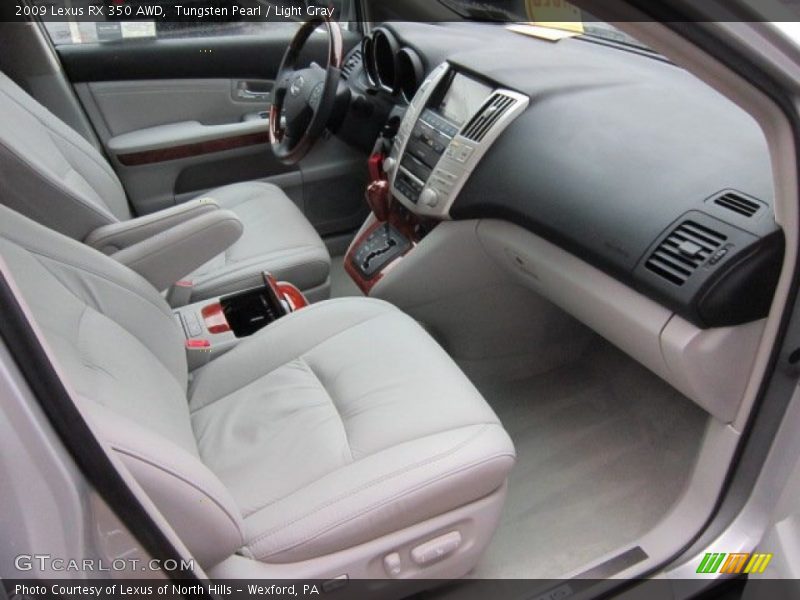 Tungsten Pearl / Light Gray 2009 Lexus RX 350 AWD