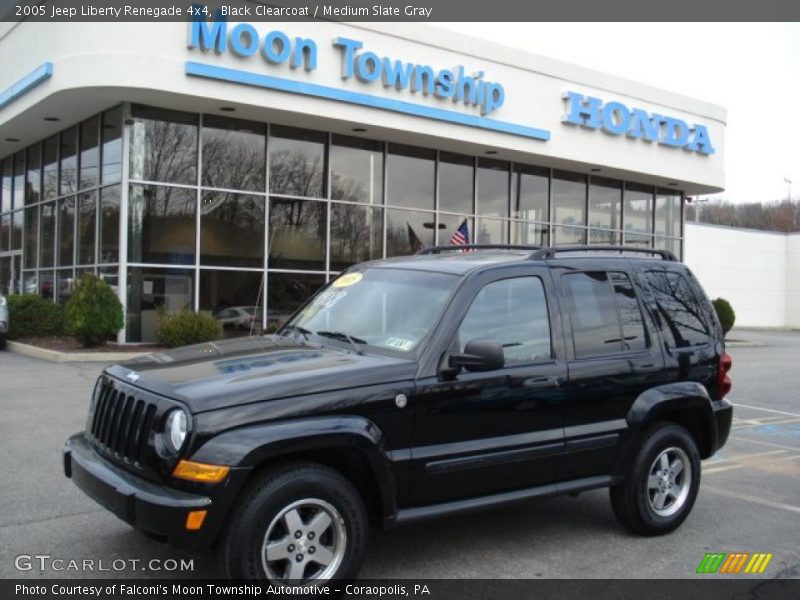 Black Clearcoat / Medium Slate Gray 2005 Jeep Liberty Renegade 4x4