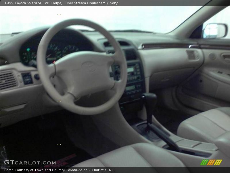 Silver Stream Opalescent / Ivory 1999 Toyota Solara SLE V6 Coupe