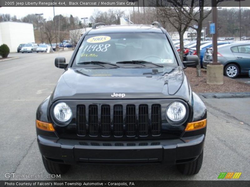 Black Clearcoat / Medium Slate Gray 2005 Jeep Liberty Renegade 4x4