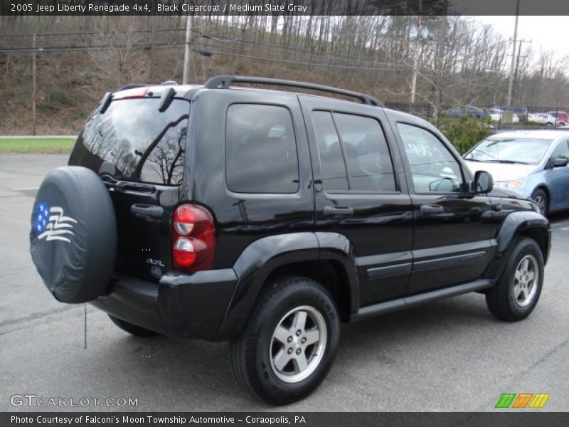 Black Clearcoat / Medium Slate Gray 2005 Jeep Liberty Renegade 4x4