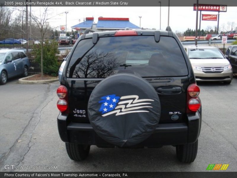 Black Clearcoat / Medium Slate Gray 2005 Jeep Liberty Renegade 4x4