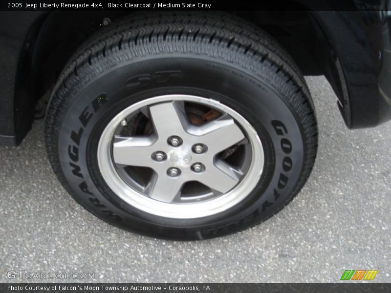 Black Clearcoat / Medium Slate Gray 2005 Jeep Liberty Renegade 4x4