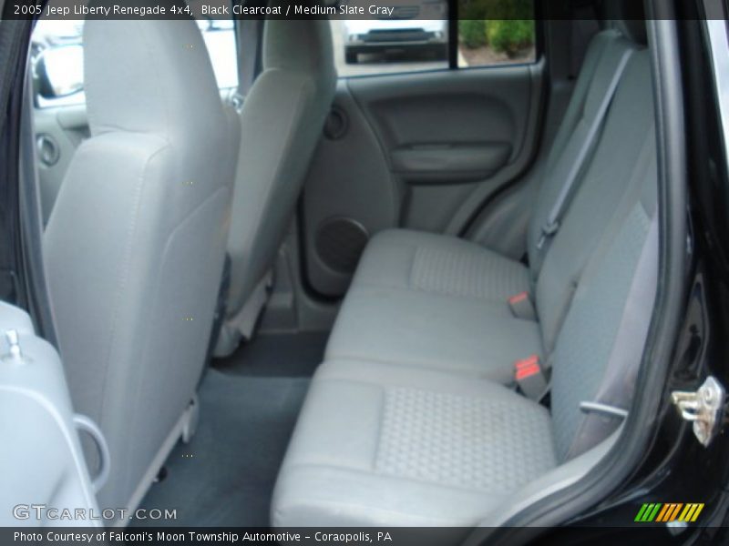 Black Clearcoat / Medium Slate Gray 2005 Jeep Liberty Renegade 4x4