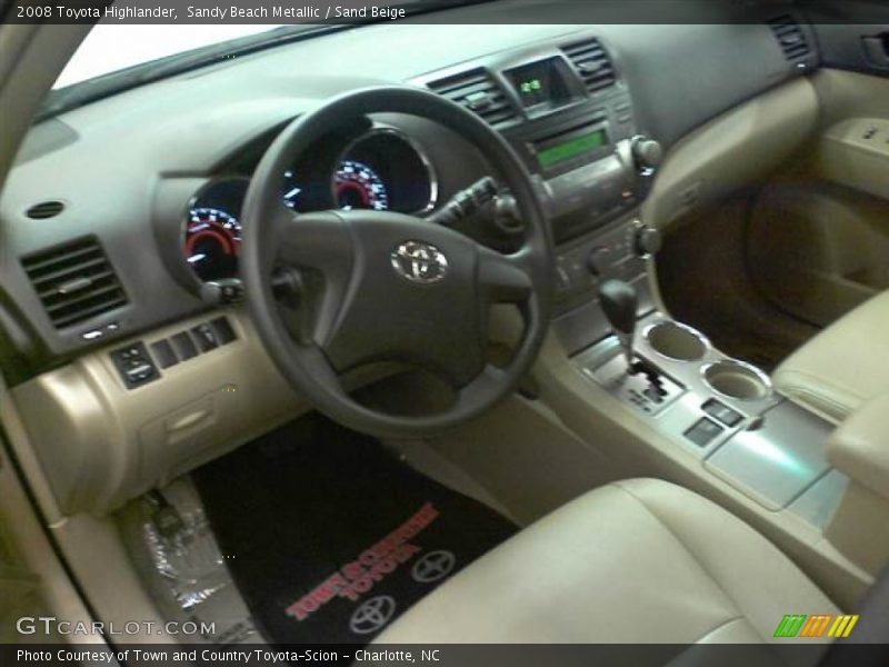 Sandy Beach Metallic / Sand Beige 2008 Toyota Highlander