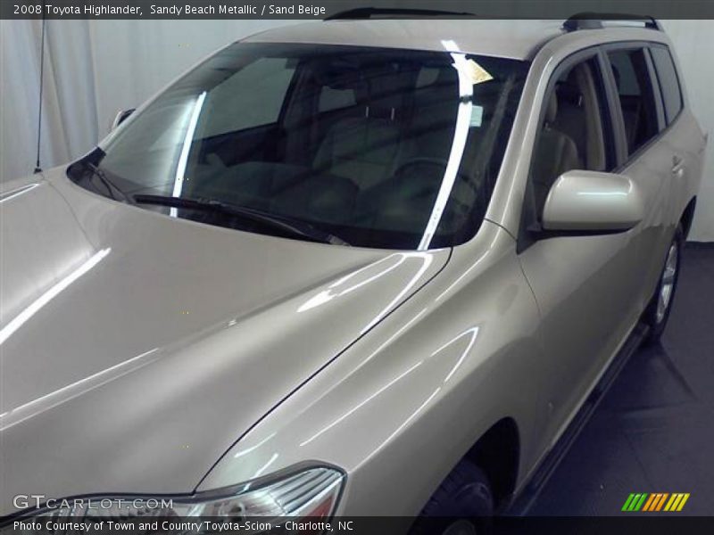Sandy Beach Metallic / Sand Beige 2008 Toyota Highlander