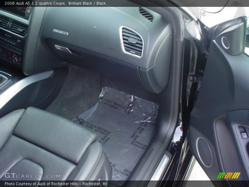 Brilliant Black / Black 2008 Audi A5 3.2 quattro Coupe