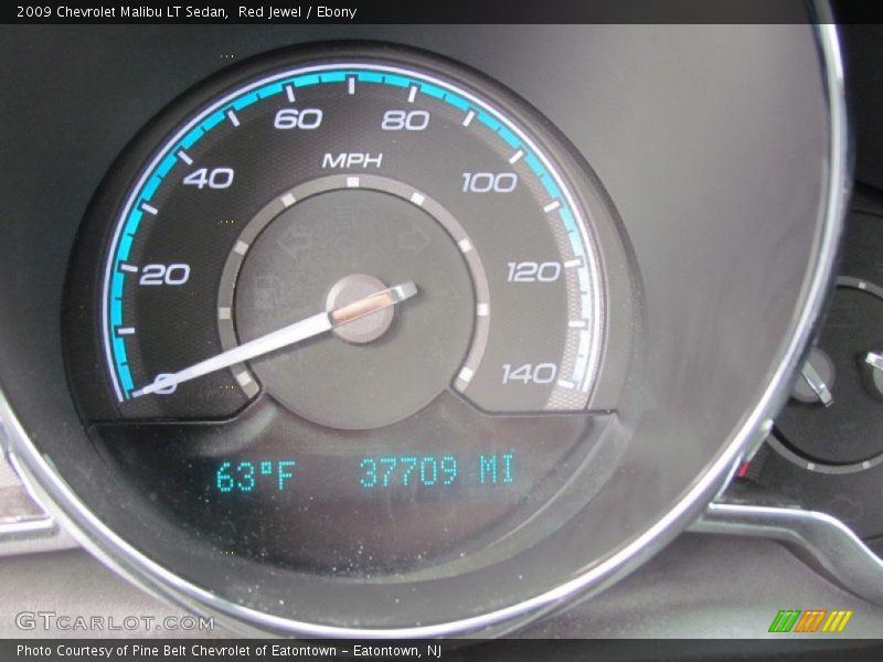 Red Jewel / Ebony 2009 Chevrolet Malibu LT Sedan