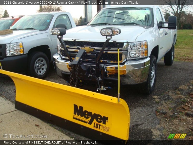 Summit White / Dark Titanium 2012 Chevrolet Silverado 2500HD LS Regular Cab 4x4 Plow Truck