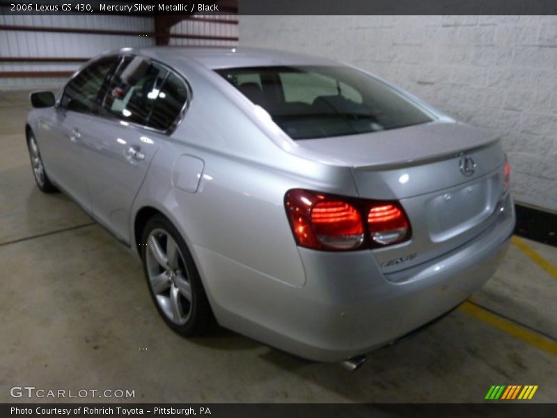 Mercury Silver Metallic / Black 2006 Lexus GS 430