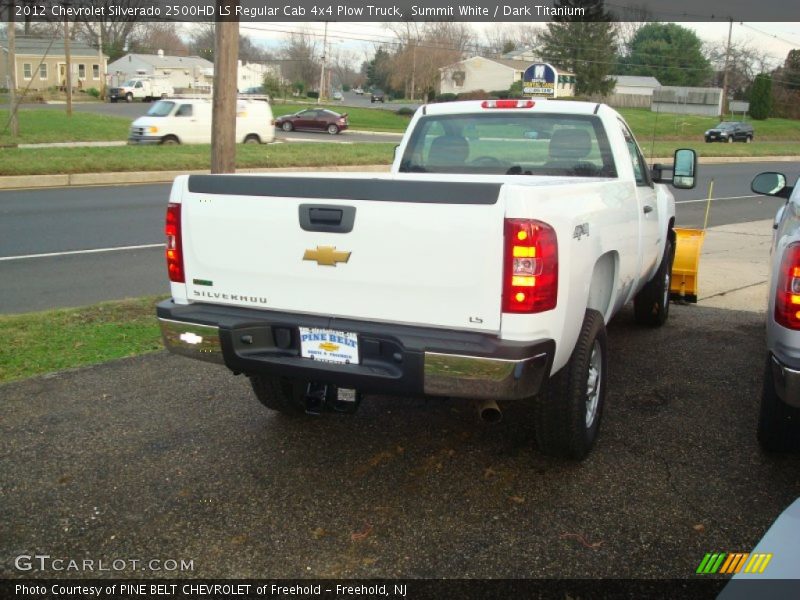 Summit White / Dark Titanium 2012 Chevrolet Silverado 2500HD LS Regular Cab 4x4 Plow Truck